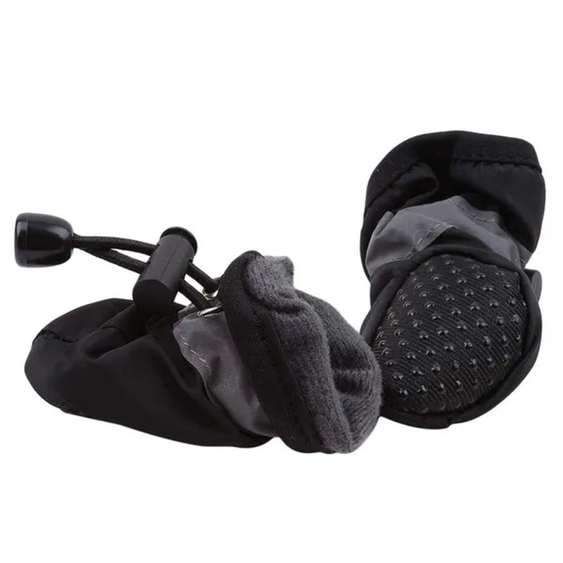 4Pcs/Set Pet Accessories Pet Supplies Pet Dog Shoes Waterproof Booties Rubber Shoes Socks Boots