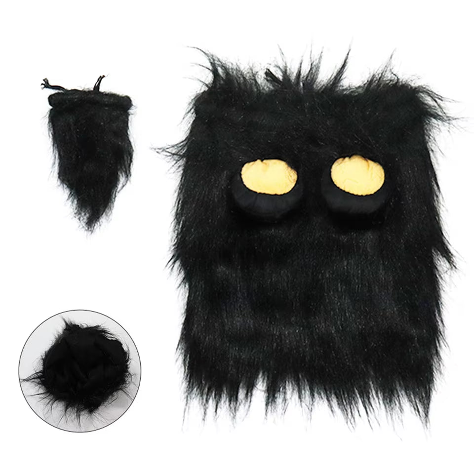 Cute Pet Dog Cosplay Clothes Costume Lion Mane Winter Warm Pet for Large Dogs Party Decoration with Ear Pet Accessories