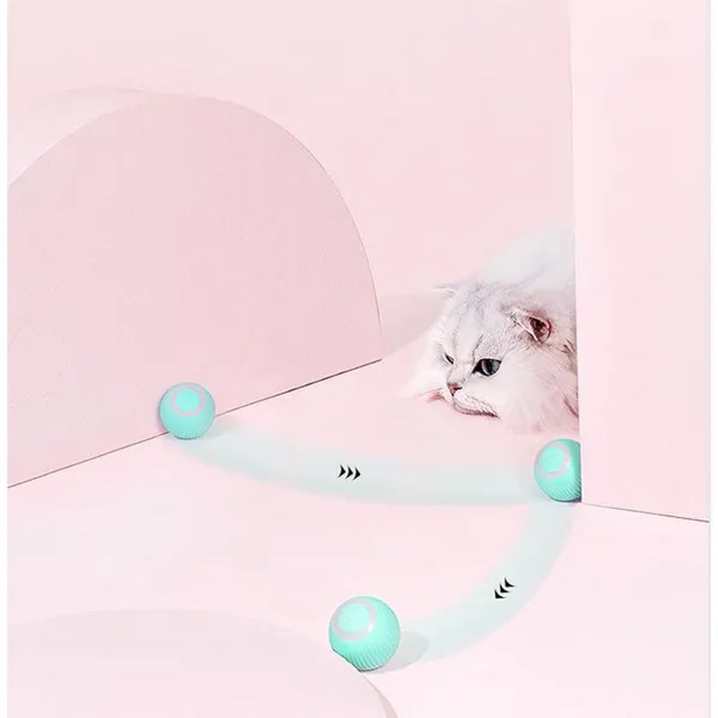 1PC 4.3Cm Smart Cat Toys Automatic Rolling Ball Electric Dog Toys Pet Accessories