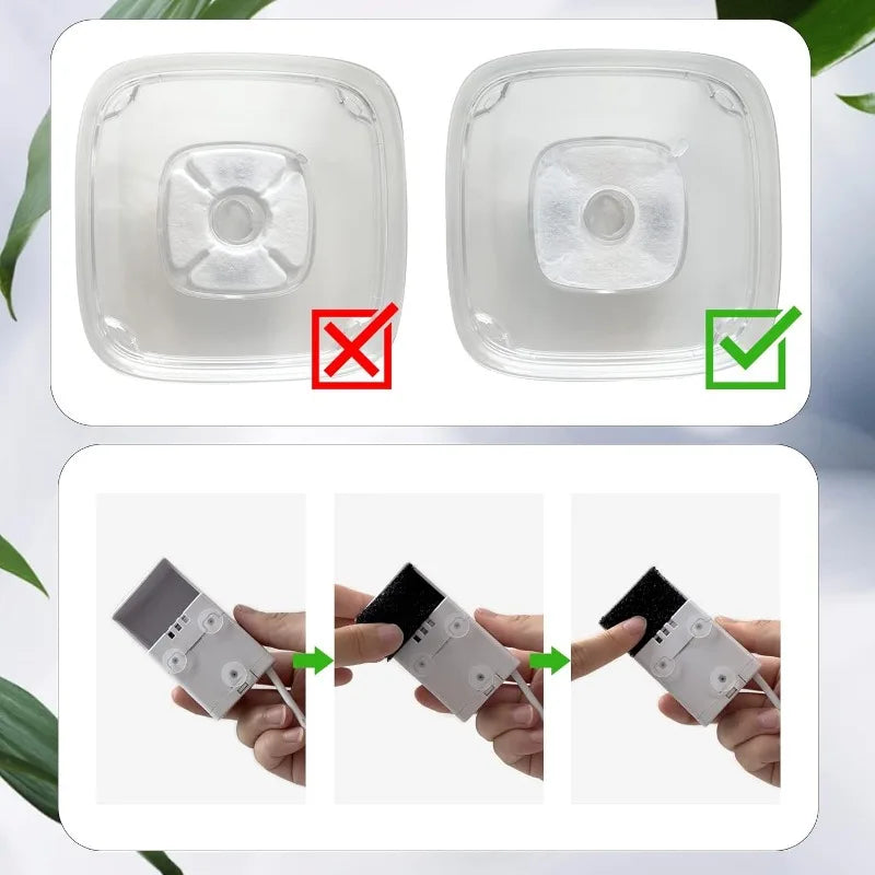 24/32Pcs Pet Fountain Filters Replacement Compatible 95Oz/2.8L Dog Water Fountain, Cat Water Fountain Filters (12+12)