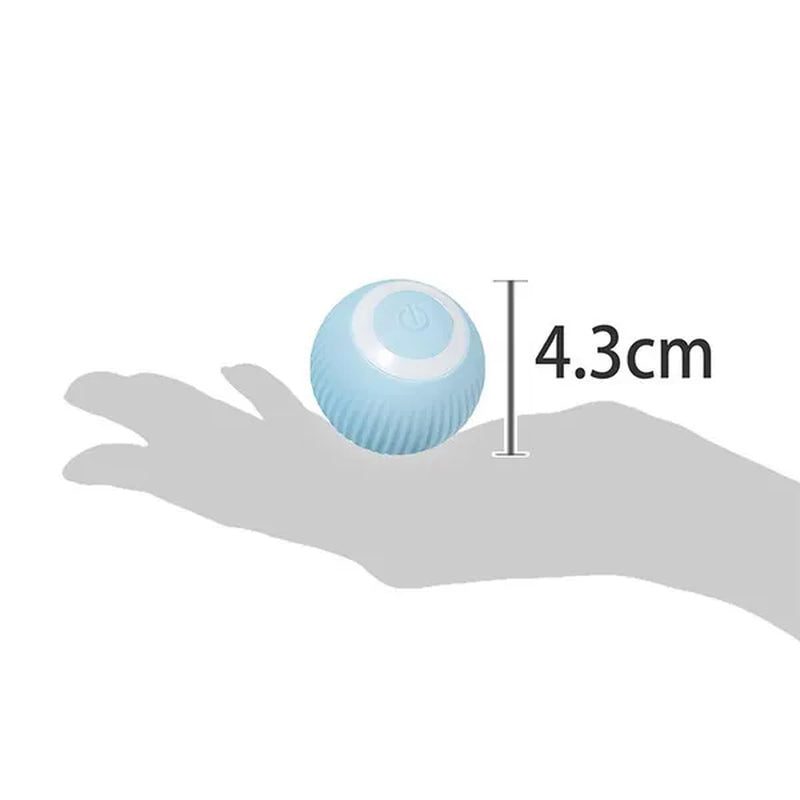1PC 4.3Cm Smart Cat Toys Automatic Rolling Ball Electric Dog Toys Pet Accessories