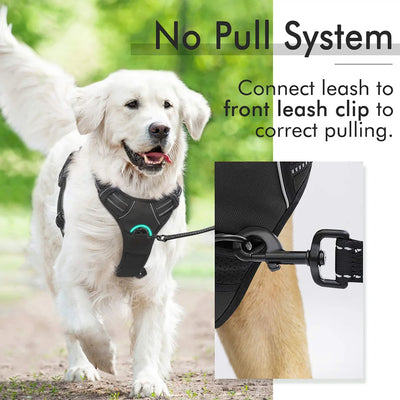 Dog Harness No-Pull Service Vest with Reflective Adjustable Soft Padded