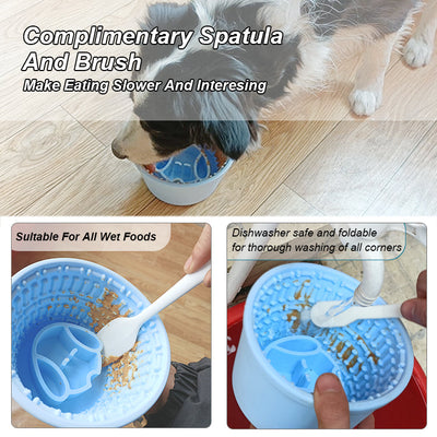 Pet Silicone Slow Feeder -Silicone Slow Cup For Pet Dongguan Spark Precision Manufacturing Technology CO.,LTD