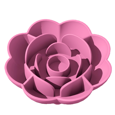 Pet Silicone Slow Feeder -rose Shaped Dog Bowl Dongguan Spark Precision Manufacturing Technology CO.,LTD