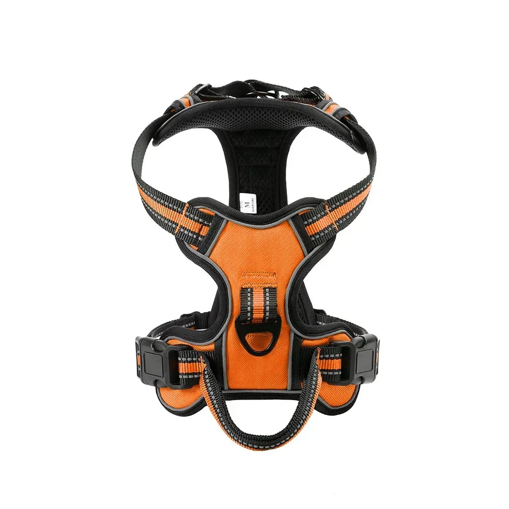 Adjustable Nylon Dog Harness Vest Reflective Soft Breathable