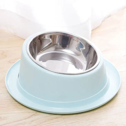 Cat Feeder Slope Anti-Ant Food Bowl for Cat Pet Accessories Dog Bowl Quality Stainless Steel Container for Cats Pet Supplies