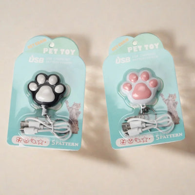 Lovely Cartoon Cat Paw Shaped Laser Keychain Pointer Cat To