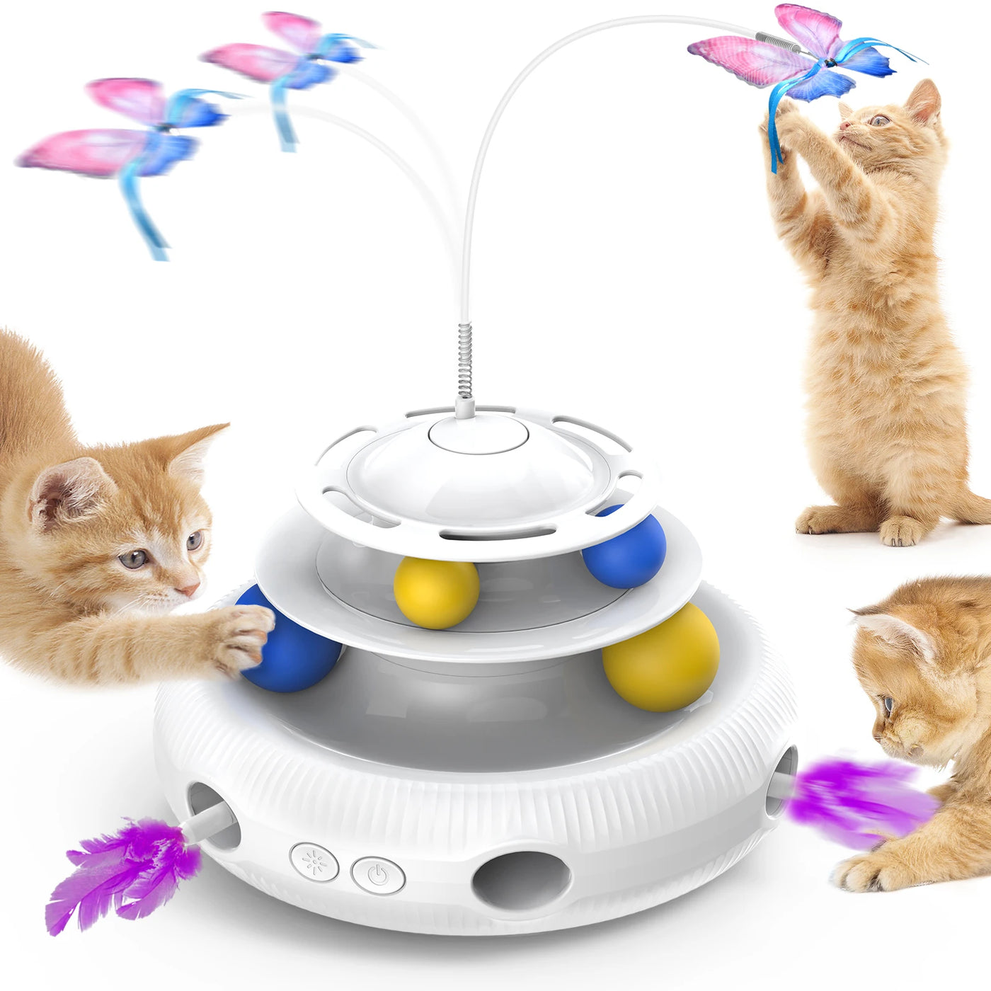 Chargeable Cat Laser Interactive Indoor Cat Puzzle Pet Toys Automatic
