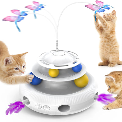Chargeable Cat Laser Interactive Indoor Cat Puzzle Pet Toys Automatic
