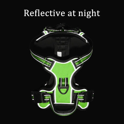 Adjustable Nylon Dog Harness Vest Reflective Soft Breathable