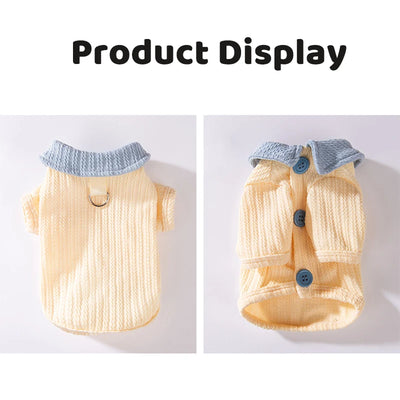 Summer Pet Shirt Fashion Solid Dog Clothes Breathable Puppy Coat Simple Cat Shirt Pet Sweatshirts Chihuahua Outfits Dog Costumes