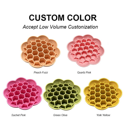 Pet Silicone Slow Feeder -Sunflower Shaped Dog Bowl Dongguan Spark Precision Manufacturing Technology CO.,LTD