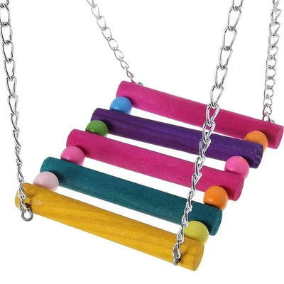 Bird Toys Set Swing Chewing Training Toys