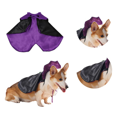 Pets Festivals Dress Up Cute Halloween Vampire Cosplay Costume Bat Wings Cloak for Small Medium Dogs Cats Animals Party Clothing