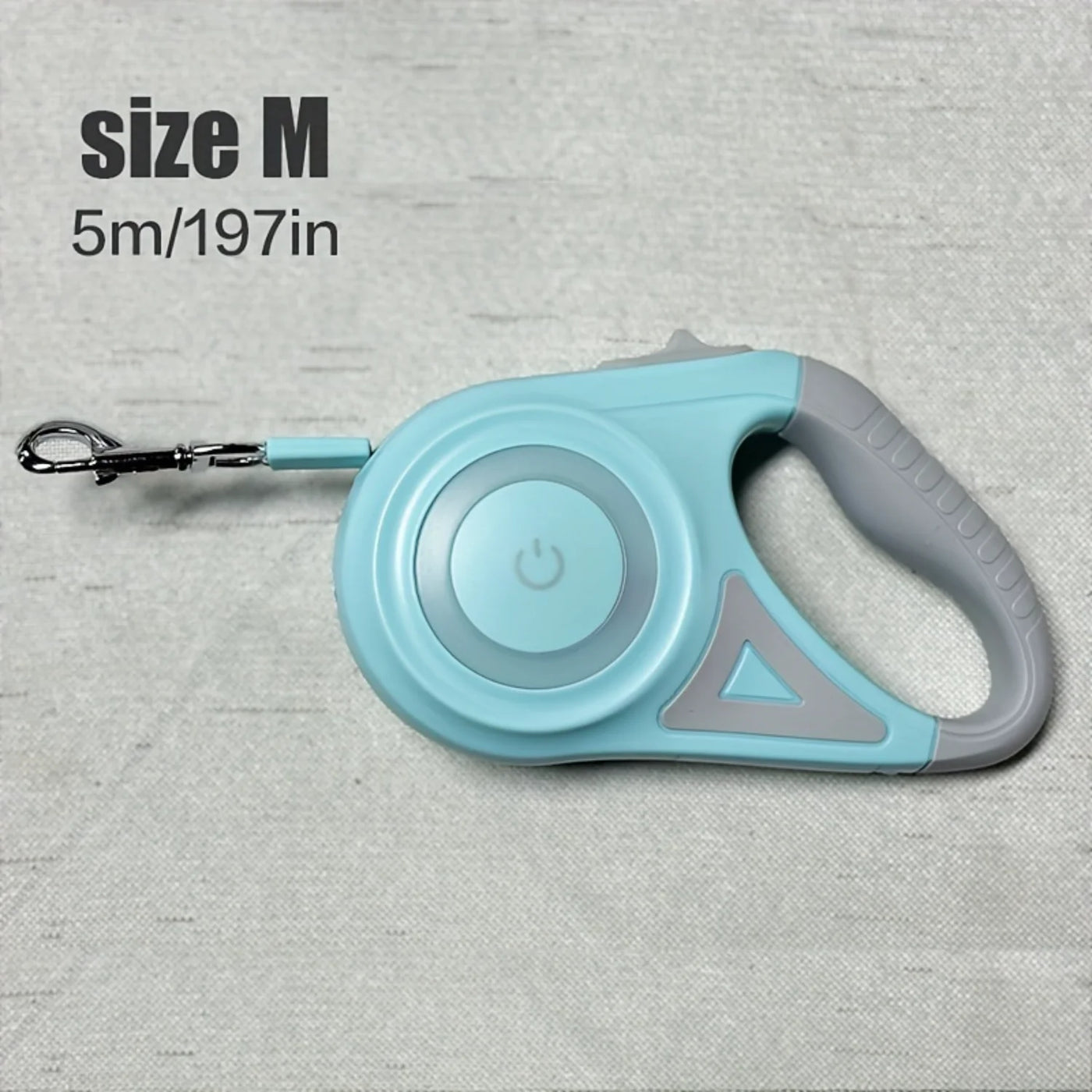 Durable Retractable Dog Leash with Safety Flashlight - One-Hand Operation, Auto-Retract for Small/Medium Dogs