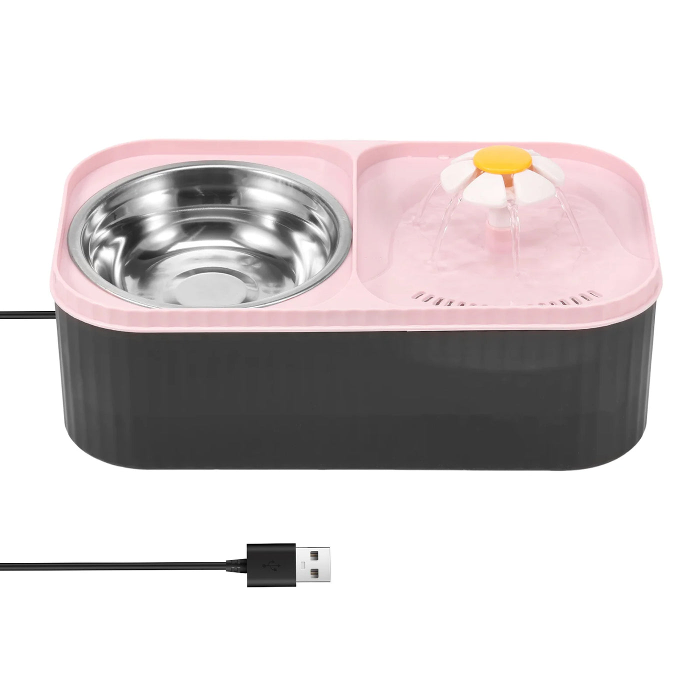 Pet Water Fountain Automatic Cat Food Bowl