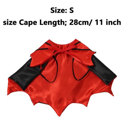 Pets Festivals Dress Up Cute Halloween Vampire Cosplay Costume Bat Wings Cloak for Small Medium Dogs Cats Animals Party Clothing