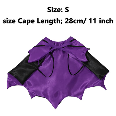 Pets Festivals Dress Up Cute Halloween Vampire Cosplay Costume Bat Wings Cloak for Small Medium Dogs Cats Animals Party Clothing
