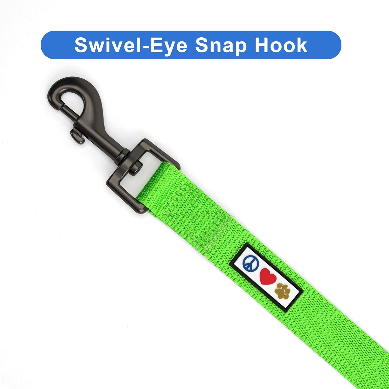6 FT Solid Color Leash for Puppy - Comfortable Handle Dog Training Leash - 6 Ft - Extra Small/Small - Green