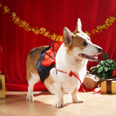 Pets Festivals Dress Up Cute Halloween Vampire Cosplay Costume Bat Wings Cloak for Small Medium Dogs Cats Animals Party Clothing