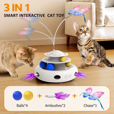 Chargeable Cat Laser Interactive Indoor Cat Puzzle Pet Toys Automatic