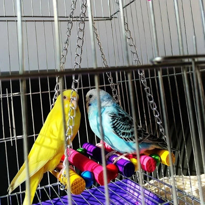 Bird Toys Set Swing Chewing Training Toys