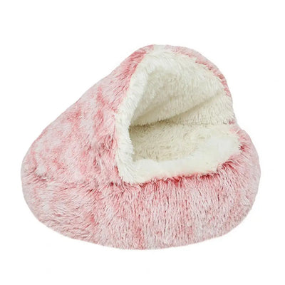 Warm Round Fluffy Cat Bed