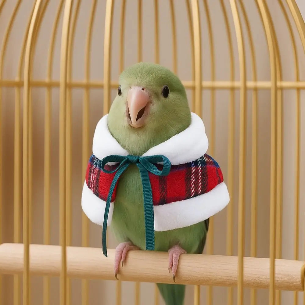 Warm Hamster Cloak Festive Windproof Parrot Christmas Cape Comfortable Adjustable Pet Hamster Outfits