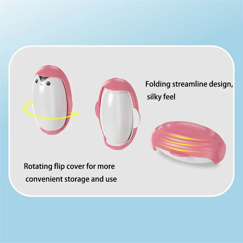 2/1PCS Penguin Lint Remover Reusable Washable Lint Roller