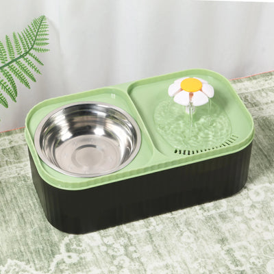 Pet Water Fountain Automatic Cat Food Bowl