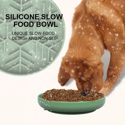 Pet Silicone Slow Feeder -snowflake Shaped Dog Bowl Dongguan Spark Precision Manufacturing Technology CO.,LTD