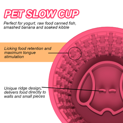 Pet Silicone Slow Feeder -Silicone Slow Cup For Pet Dongguan Spark Precision Manufacturing Technology CO.,LTD