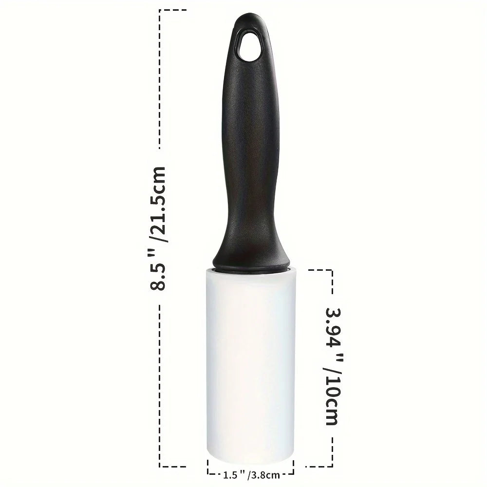1 One Handle 40 Sheets Sticky Lint Roller Pet Hair Remover Clothes