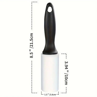 1 One Handle 40 Sheets Sticky Lint Roller Pet Hair Remover Clothes