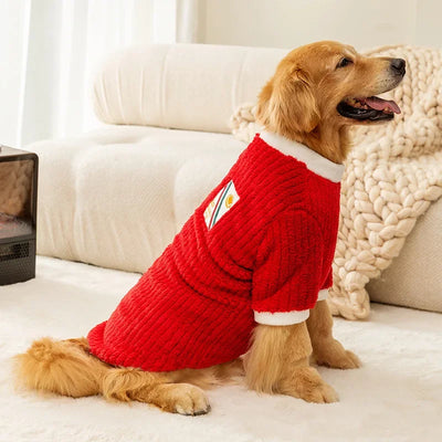 Clothes for Big Dogs Fleece  Hoodies Soft Warm Costume Pet Dog Vest Golden Retriever Collie Labrador Large Dog Jacket