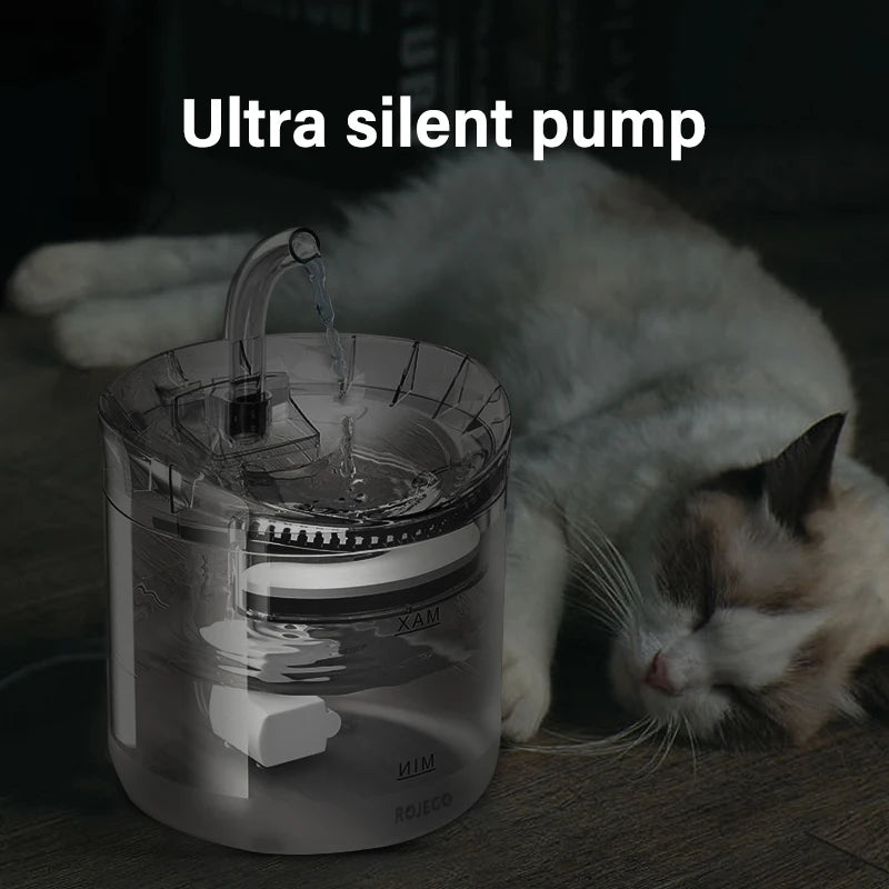 ROJECO Cat Water Fountain Automatic Pet Water Dispenser