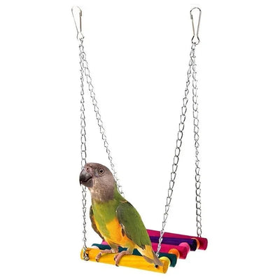 Bird Toys Set Swing Chewing Training Toys