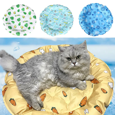 Round Pet Cooling Bed for Summer