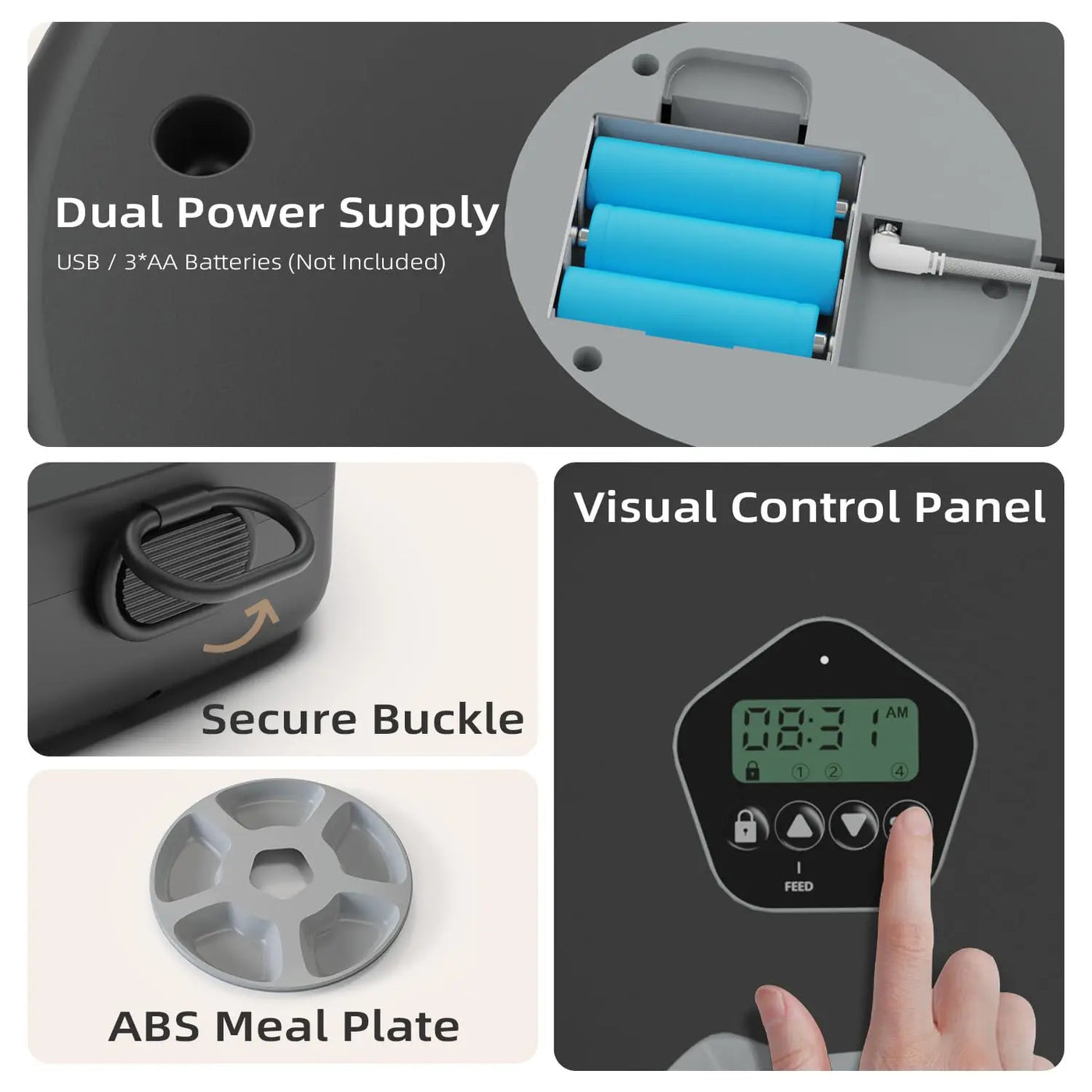 Dog Food Dispenser with Programmable Timer