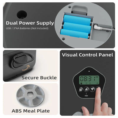 Dog Food Dispenser with Programmable Timer
