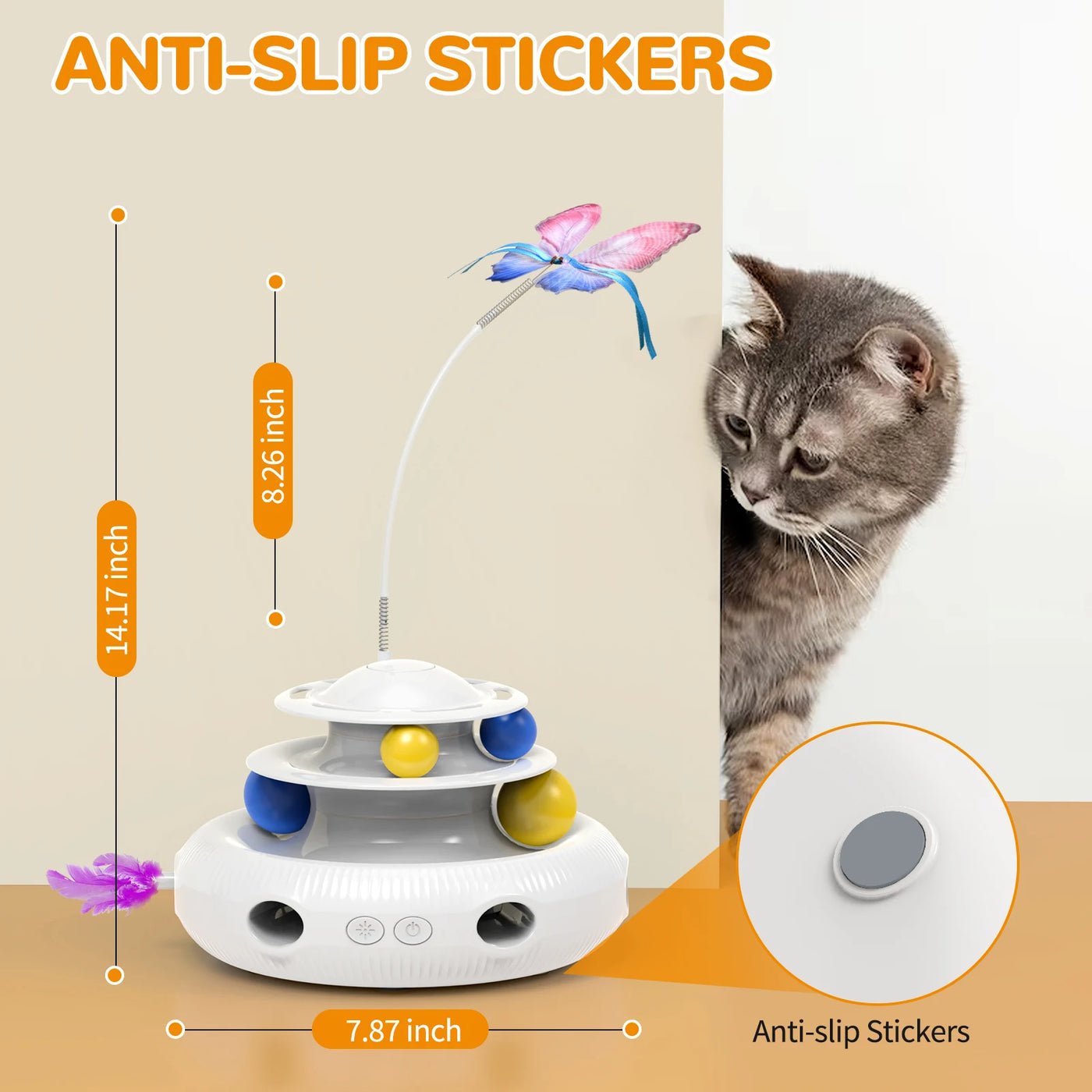 Chargeable Cat Laser Interactive Indoor Cat Puzzle Pet Toys Automatic
