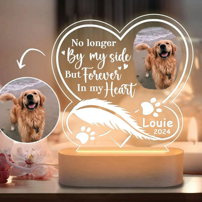 Custom Dog Photo Night Light Pet Memoral Gift Light Up Pet Memorial Plaque Cat Photo Gift Personalized Gift for Pet Loss thunderthump