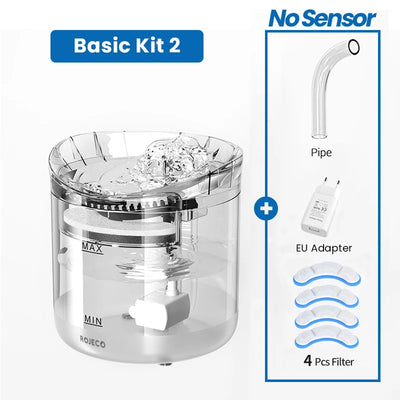 ROJECO Cat Water Fountain Automatic Pet Water Dispenser