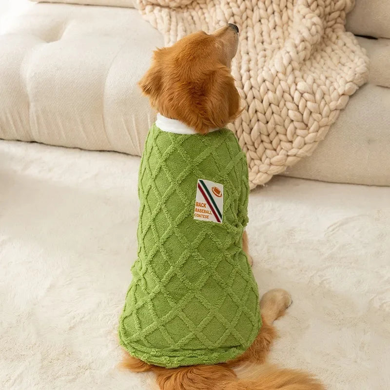 Clothes for Big Dogs Fleece  Hoodies Soft Warm Costume Pet Dog Vest Golden Retriever Collie Labrador Large Dog Jacket