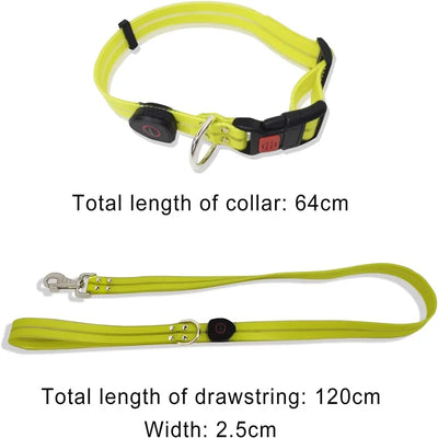 Led Light Up Dog Leash Walking Safety