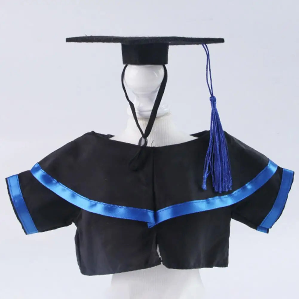 Small Pet Graduation Costume Set Rabbit Graduation Cap And Gown Set Pet Grad Outfit with Tassel for Bunny Cats Accessory