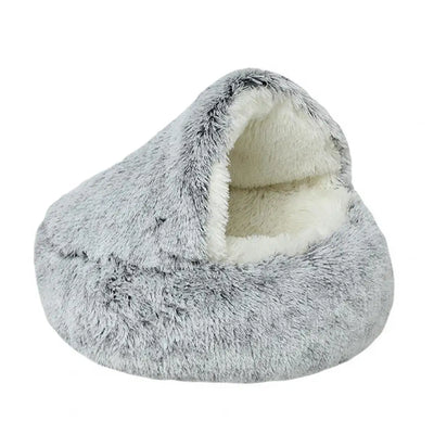 Warm Round Fluffy Cat Bed