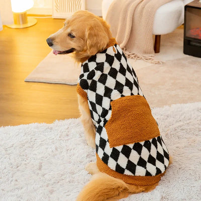 Clothes for Big Dogs Fleece  Hoodies Soft Warm Costume Pet Dog Vest Golden Retriever Collie Labrador Large Dog Jacket