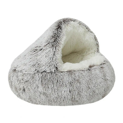 Warm Round Fluffy Cat Bed