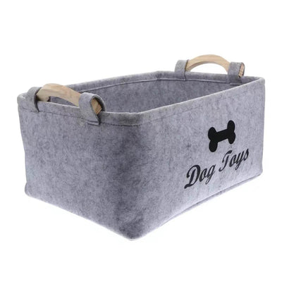 A Cat and Dog Toy Storage Box with Various Styles and Types, Made of Felt and Does Not Fade. - thunderthump